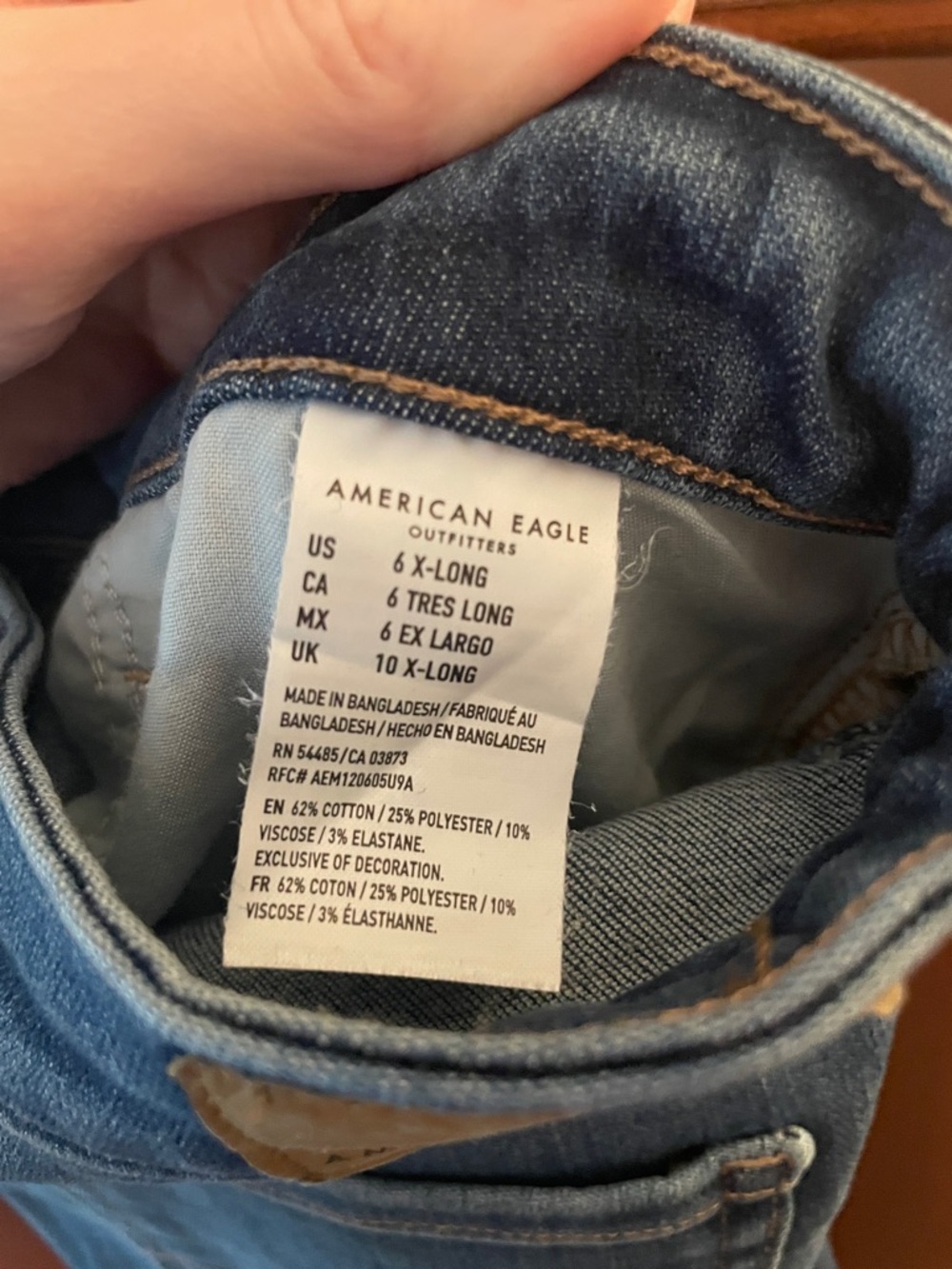 American Eagle Skinny Jeans 6 X-Long - Picture 4 of 4